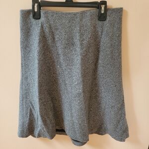 Ann Taylor Loft Gray Skater Skirt